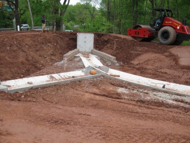 Detention Basin with liner
